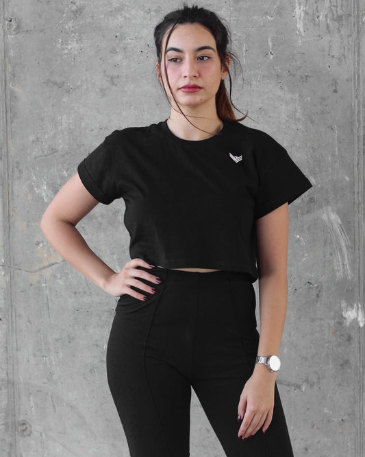 Core Crop Top - Black