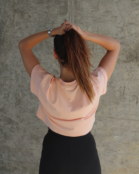 Core Crop Top - Coral
