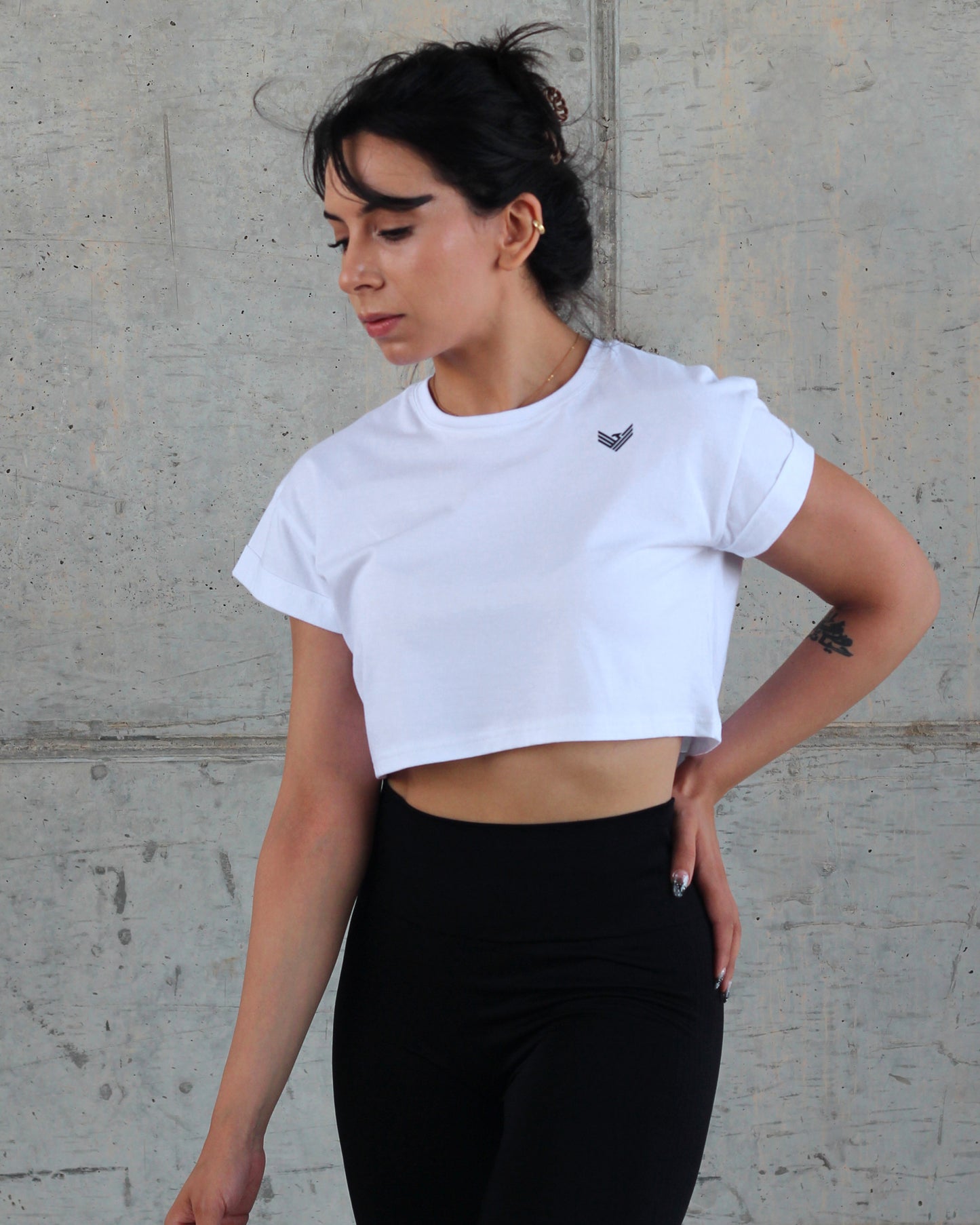 Core Crop Top - White