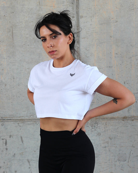 Core Crop Top - White