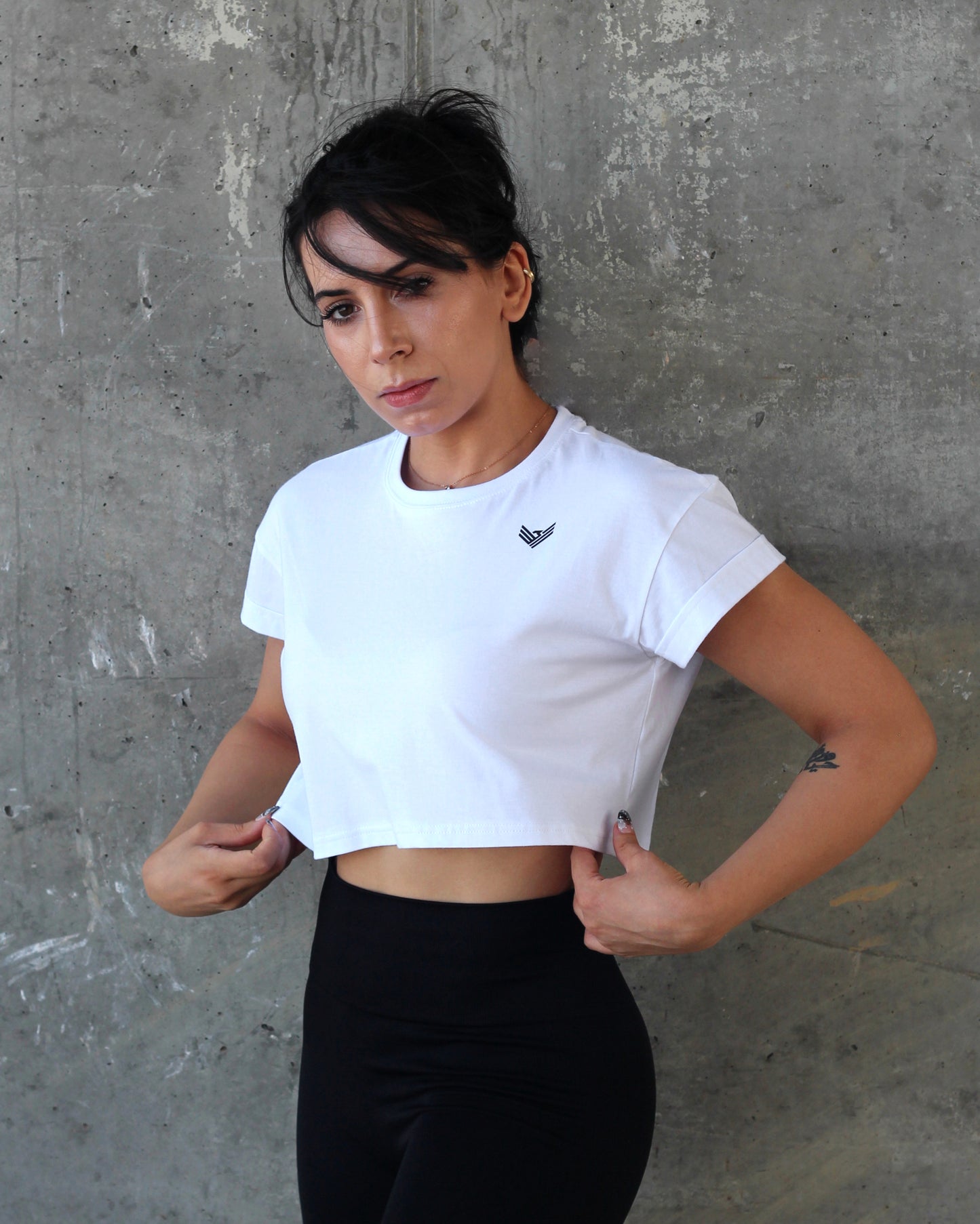 Core Crop Top - White