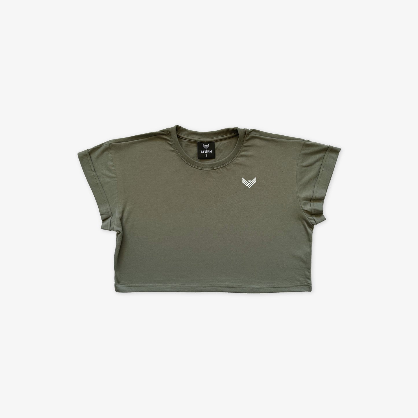 Core Crop Top - Sage Green