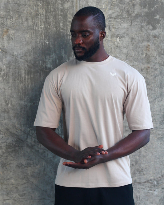 Core Oversized Tee - Sand