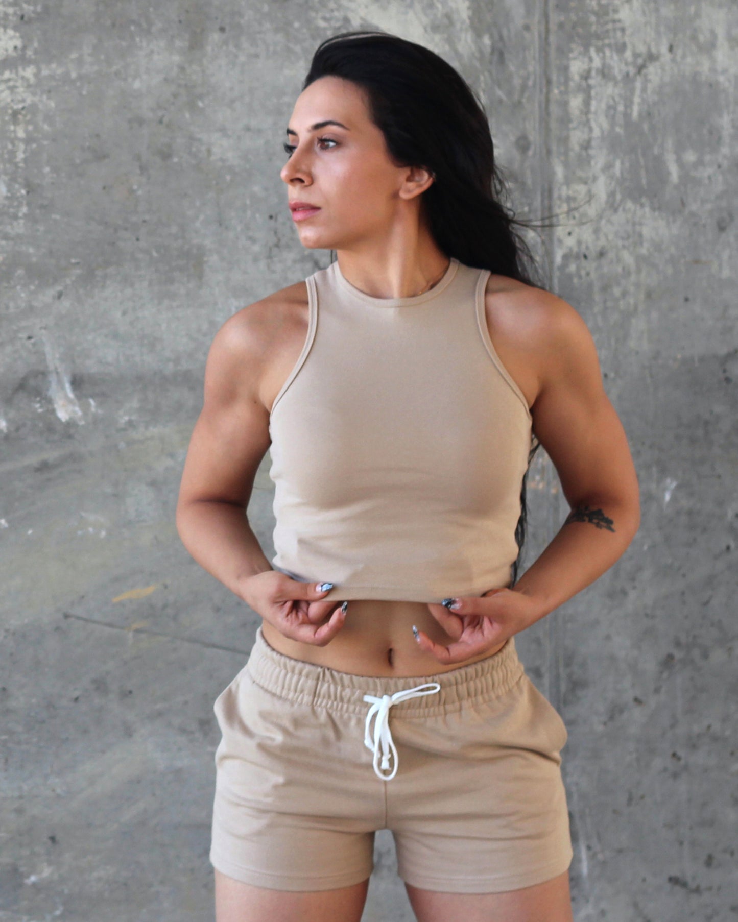 Essential Midi Tank - Desert Beige