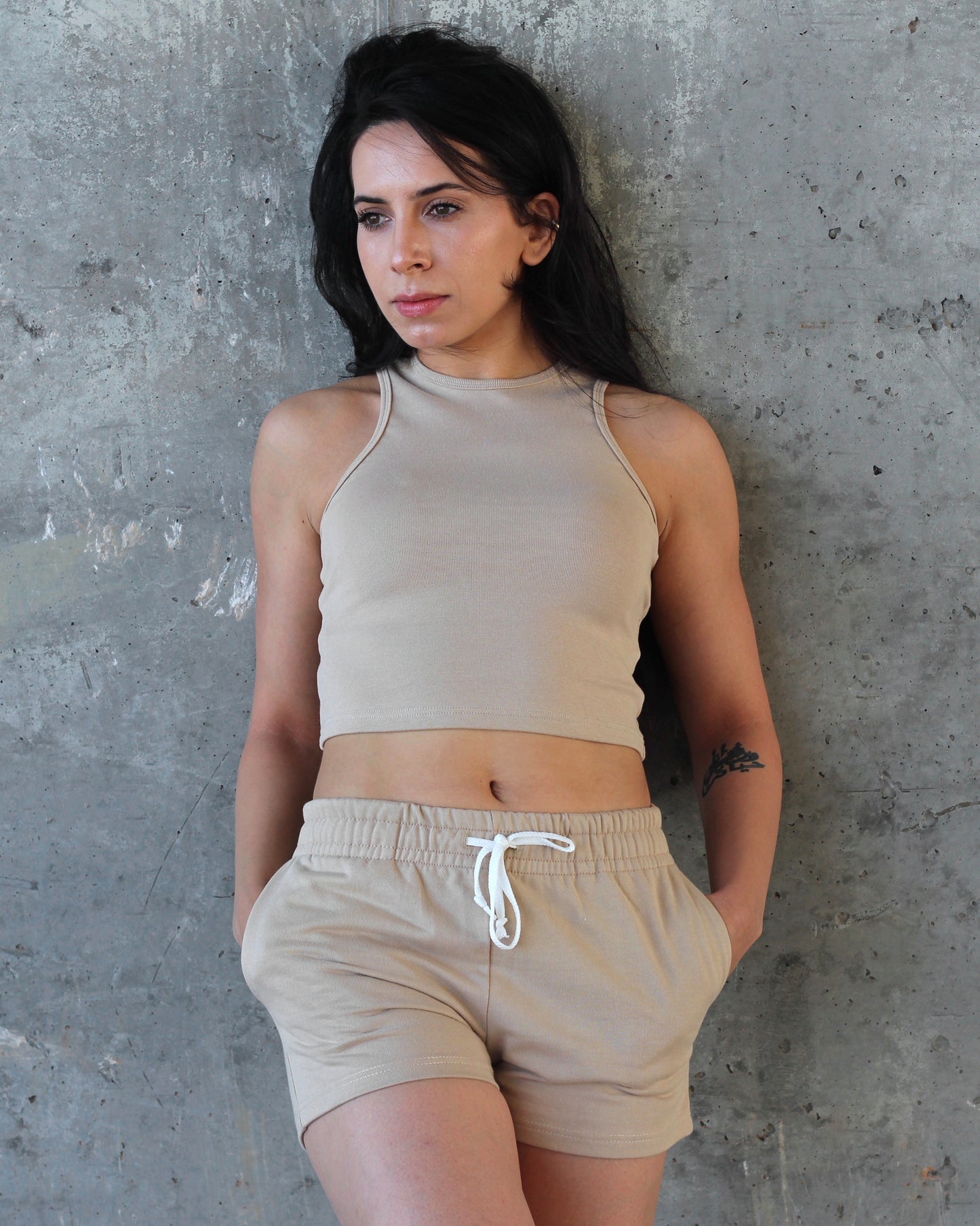 Essential Midi Tank - Desert Beige