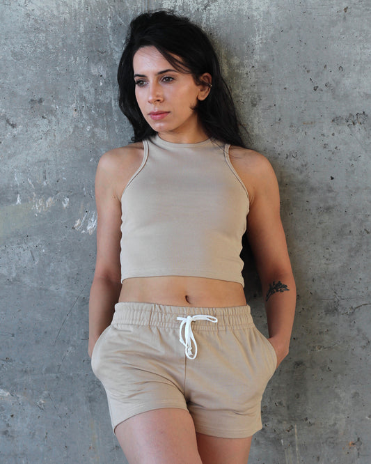 Essential Midi Tank - Desert Beige