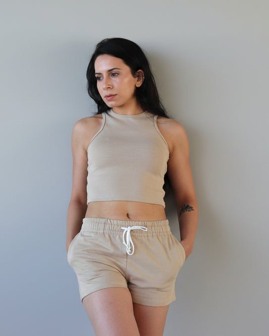 Débardeur Midi Essentiel - Beige Désert