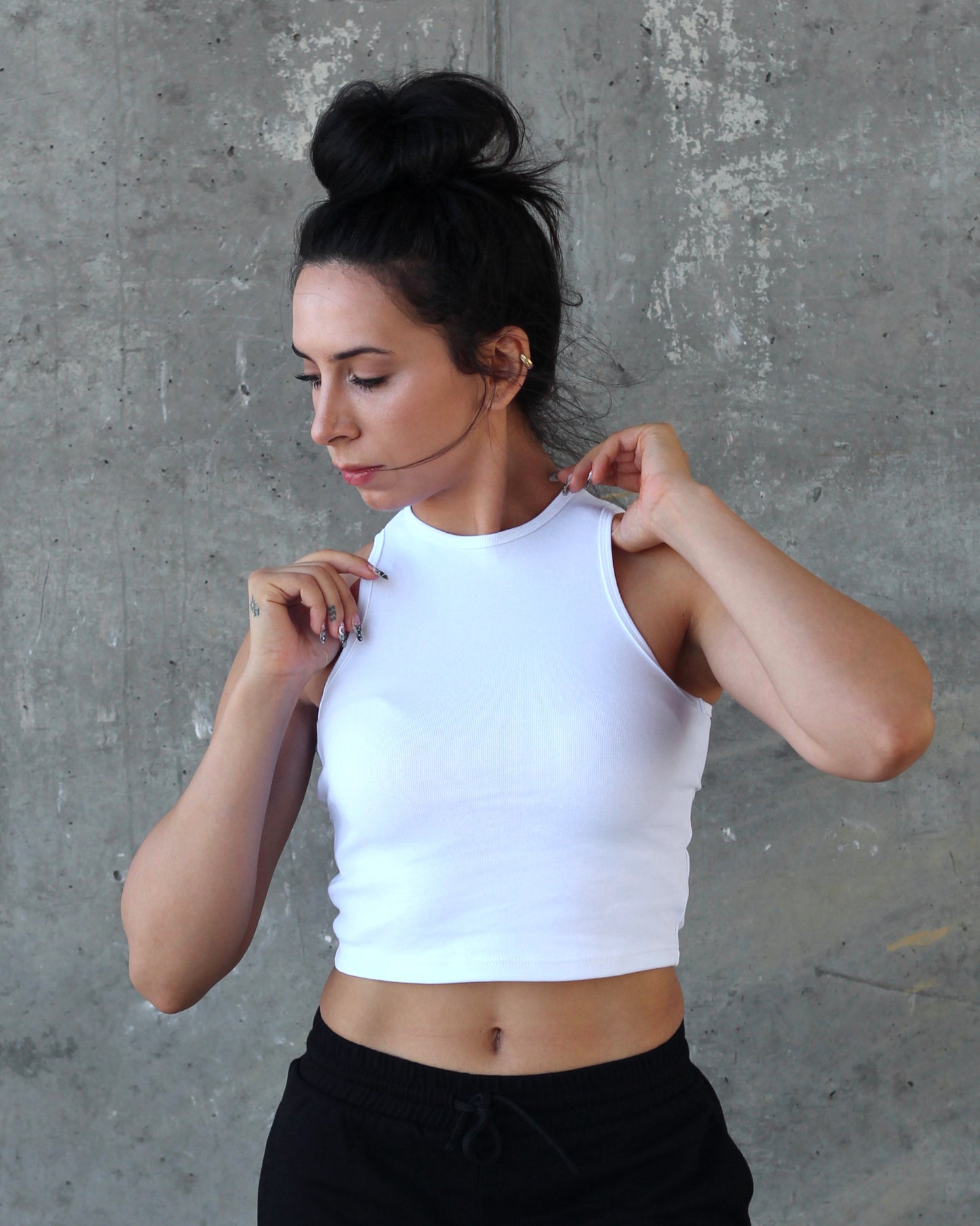 Essential Midi Tank - White