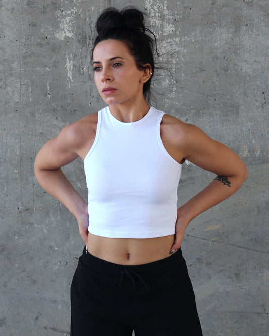 Essential Midi Tank - White