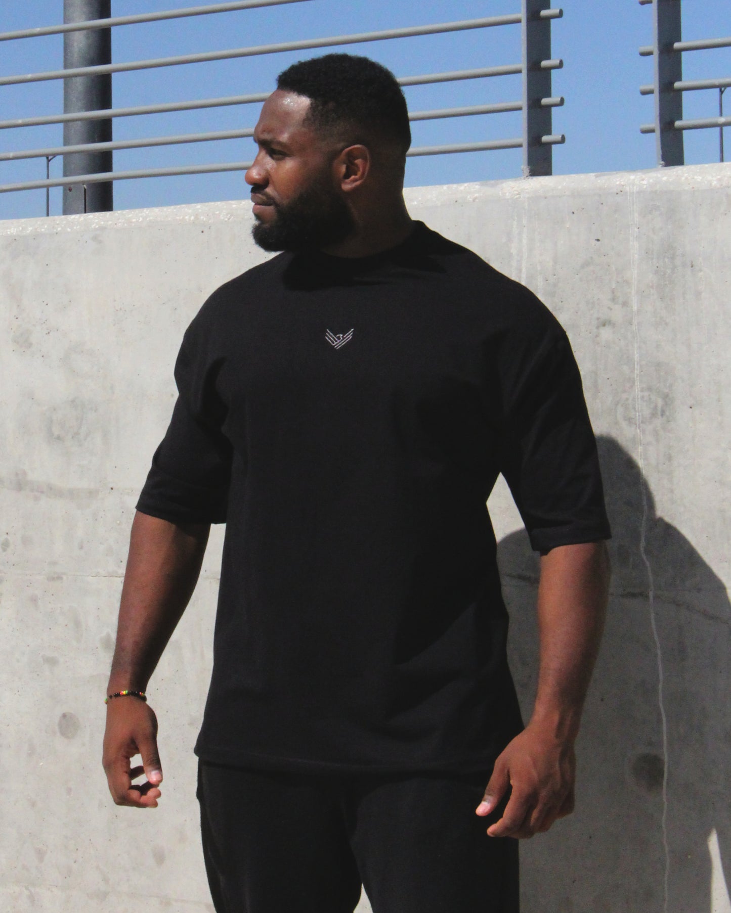 T-shirt surdimensionné Rest Day - Noir