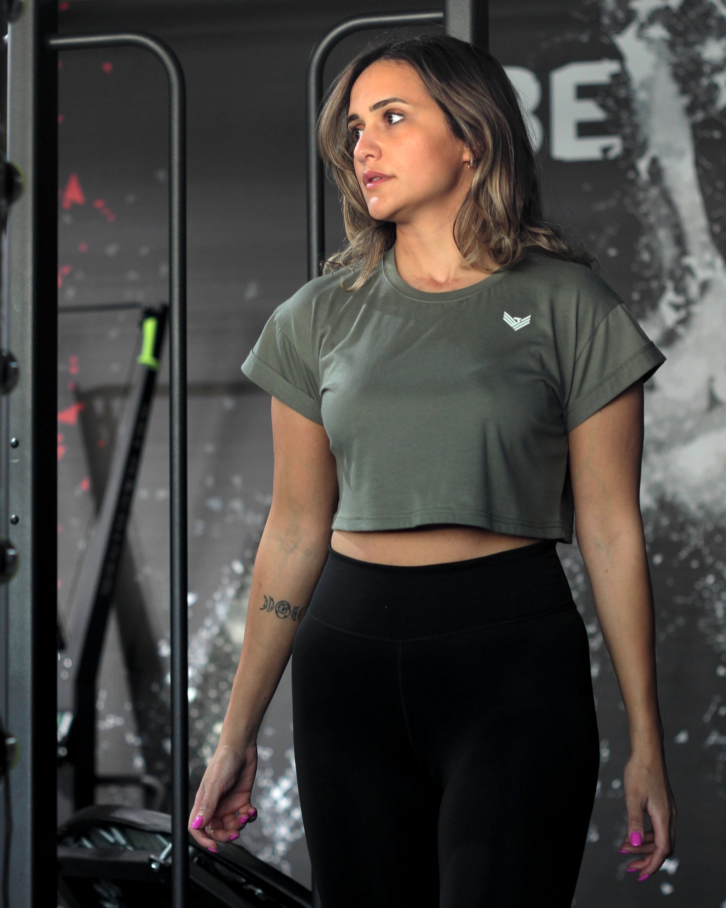 Core Crop Top - Sage Green