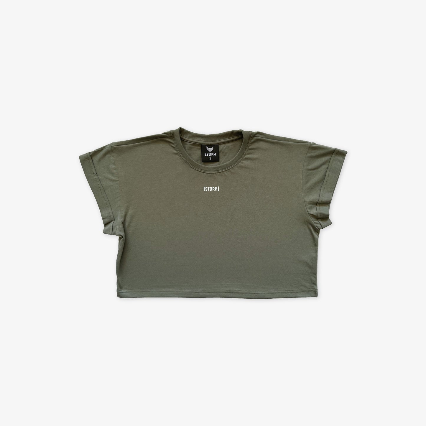 Trust Crop Top - Sage Green