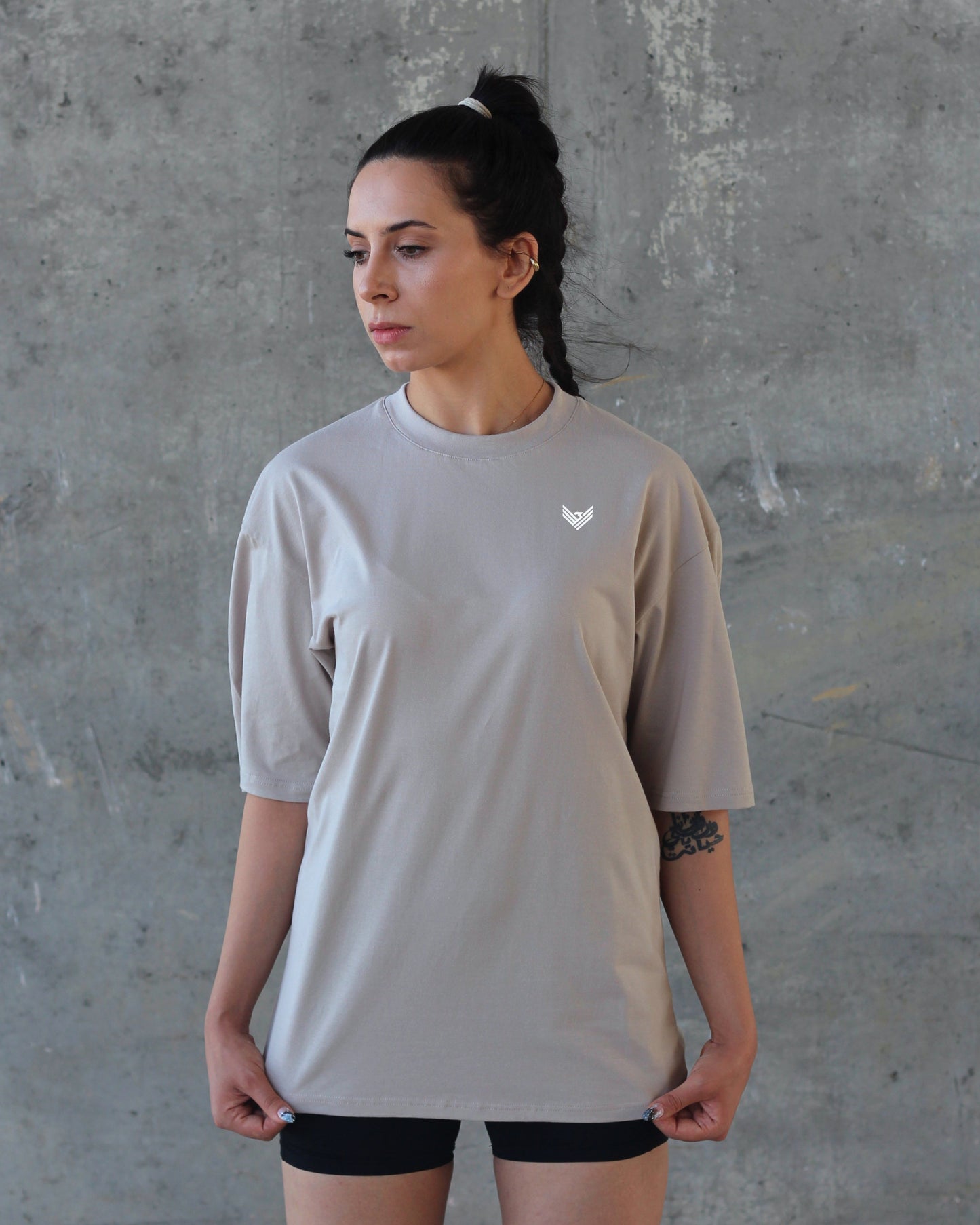 Core Oversized Tee - Sand