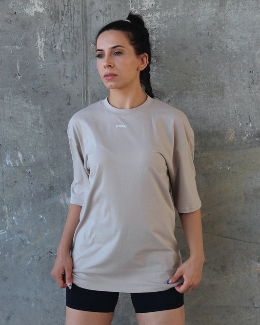Trust Oversized Tee - Sand