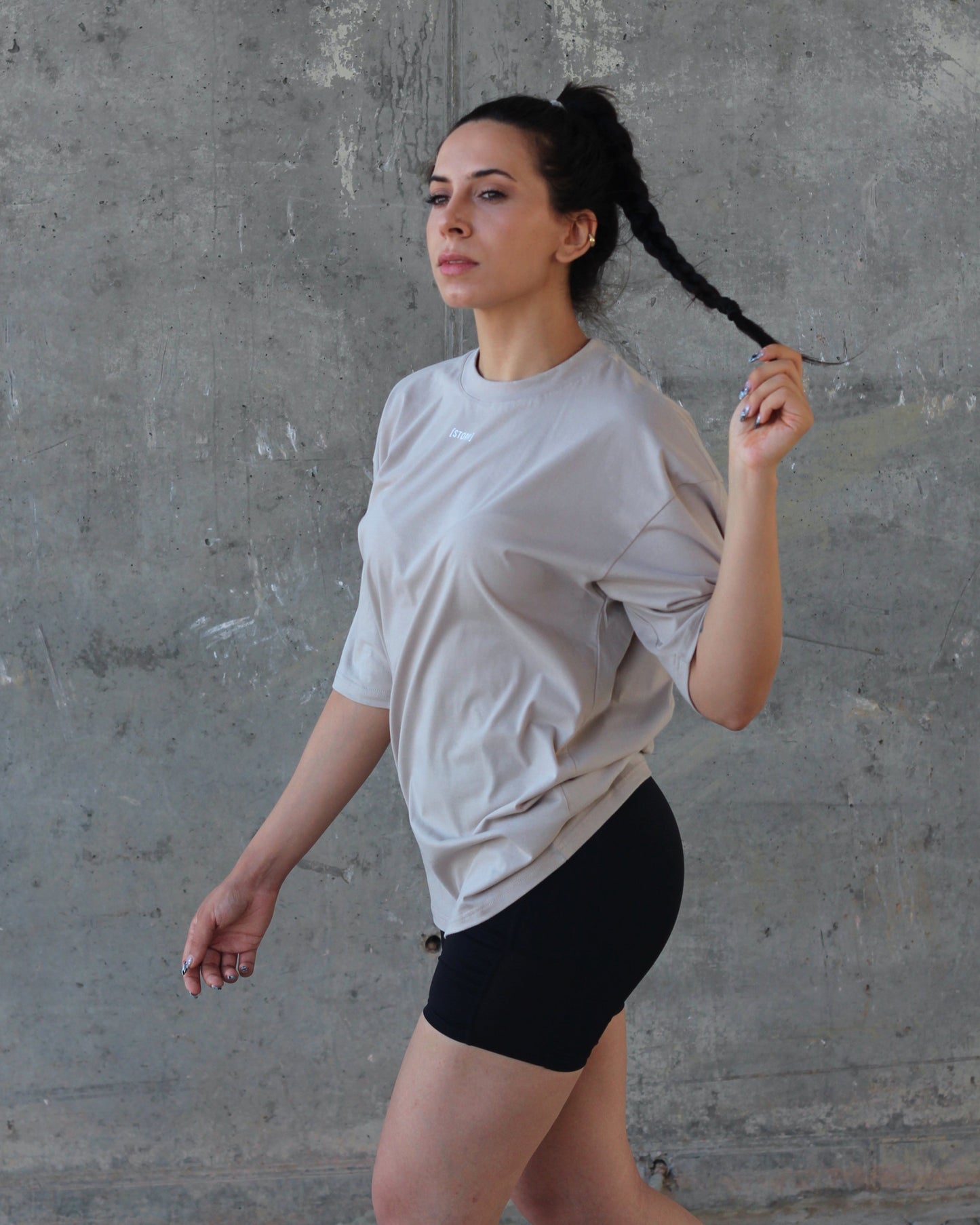 Trust Oversized Tee - Sand