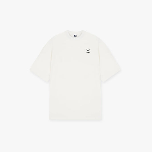 Block Oversized Tee - White