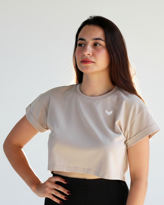 Haut court Core Basic - Sable