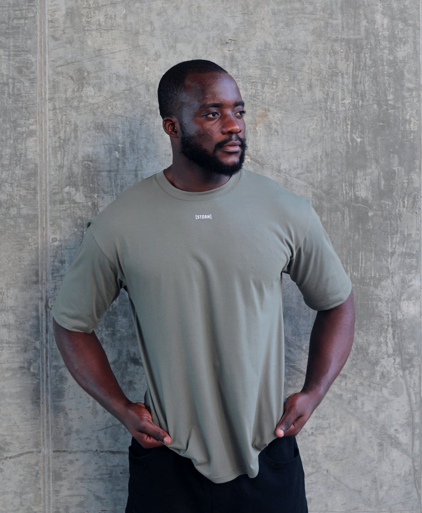 Trust Oversized Tee - Sage Green