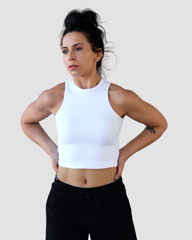 Essential Midi Tank - White