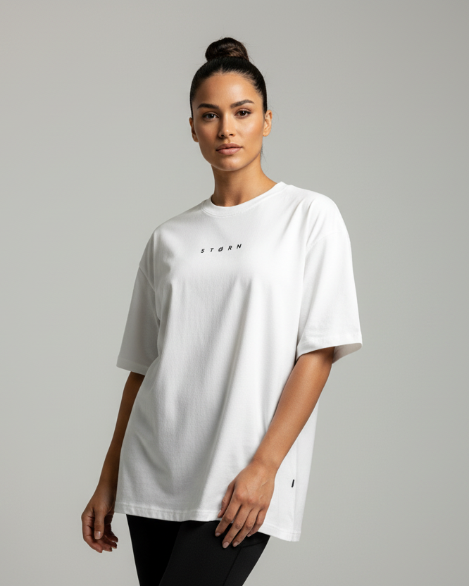 Storn Oversized Tee - White