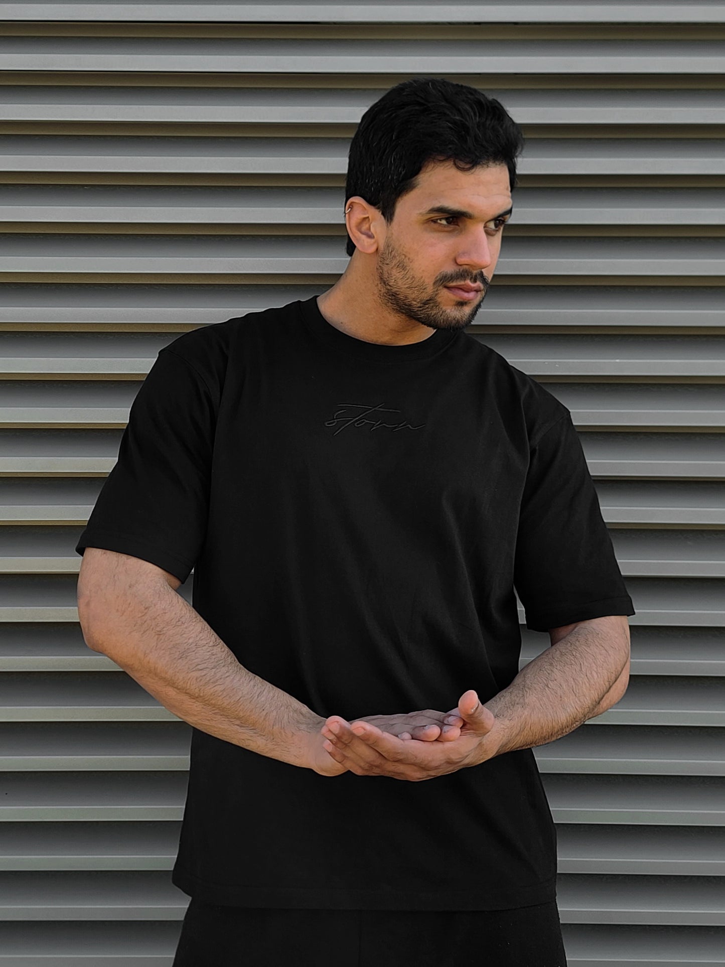 Signature Oversized Tee - Black