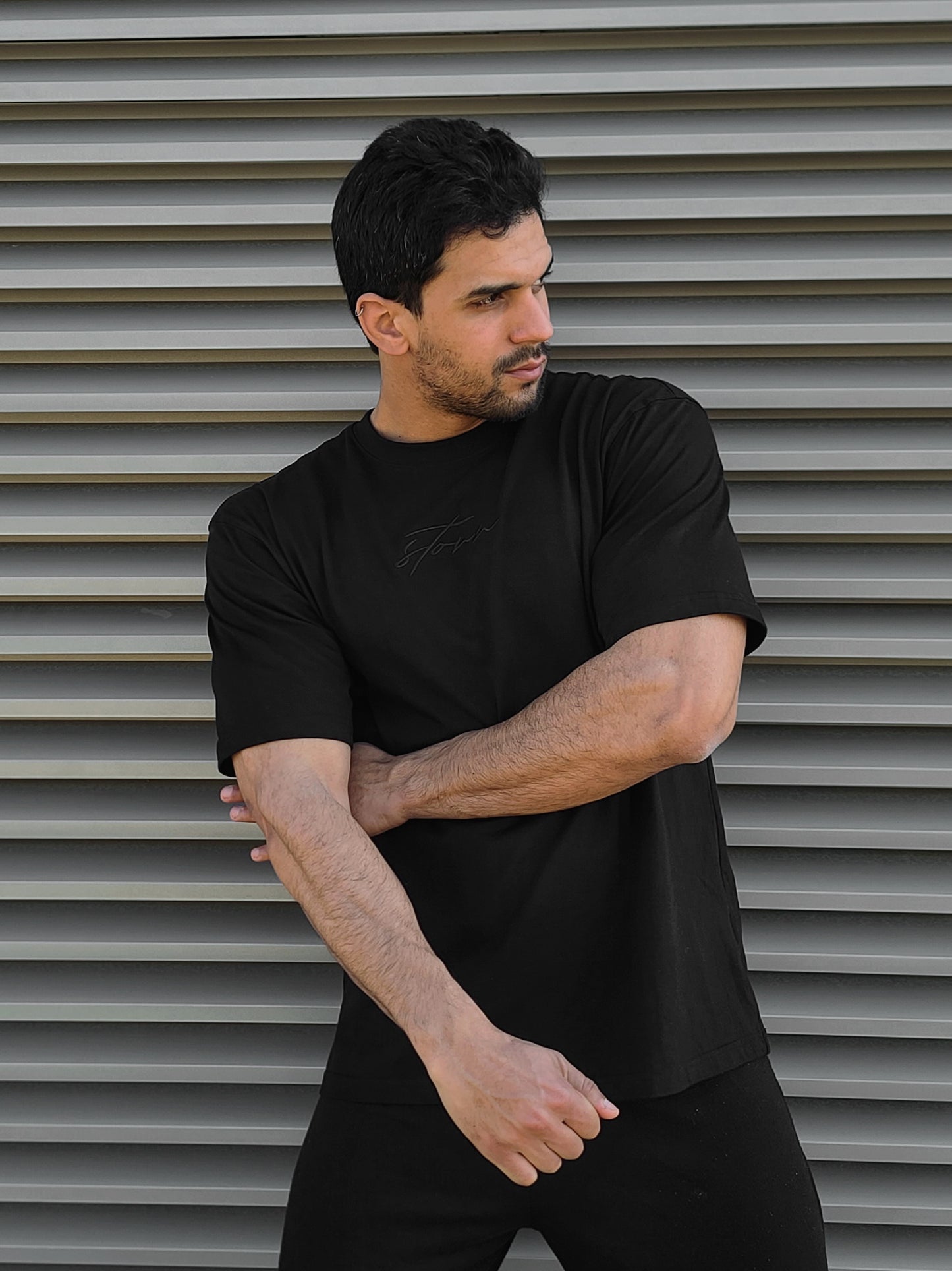 Signature Oversized Tee - Black