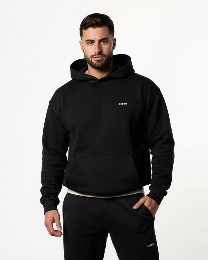 Sweat à capuche Aktiv - Noir