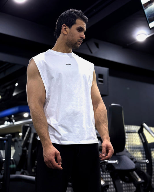 Essential Oversized Tank - White