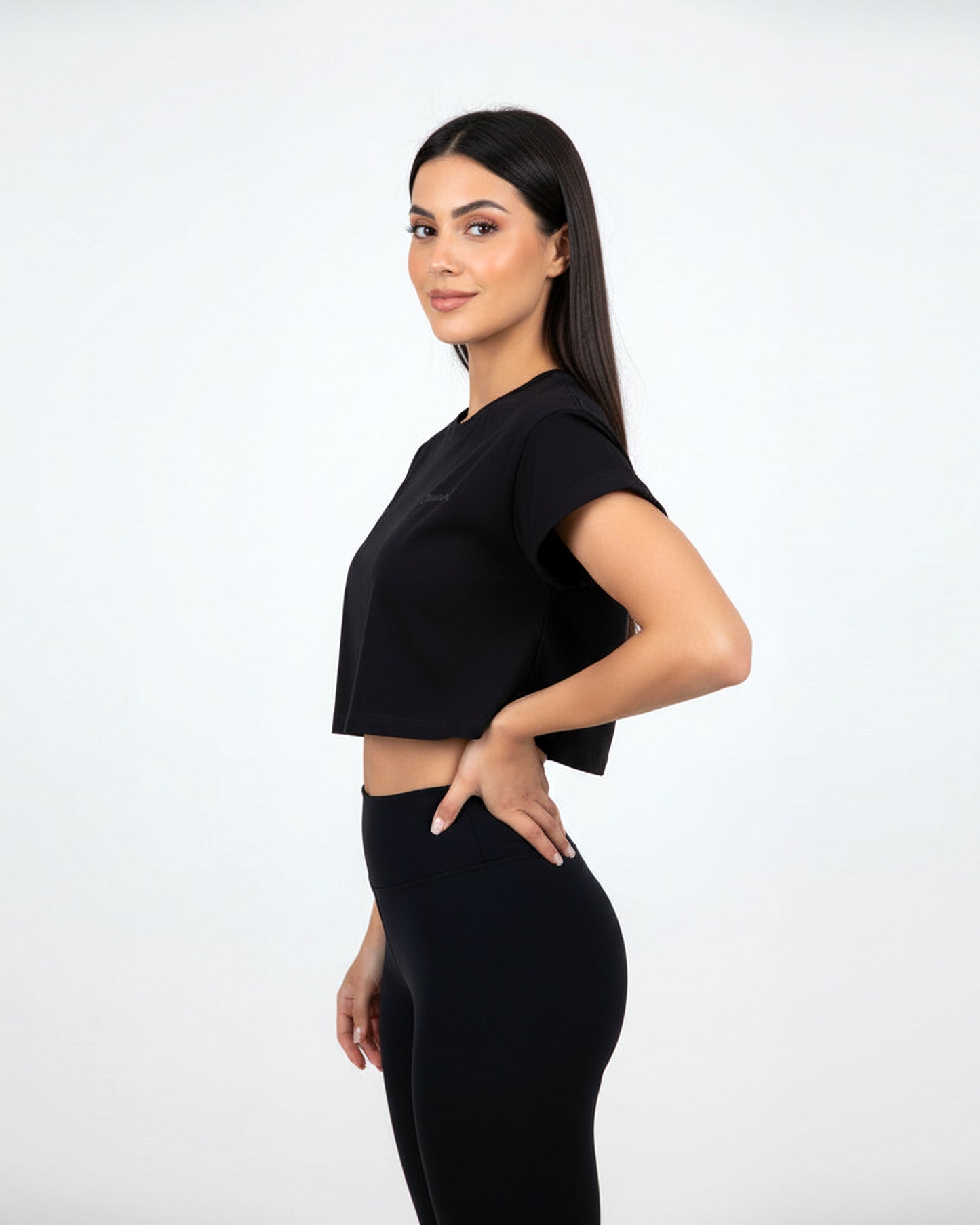 Lifting Division Crop Top - Black