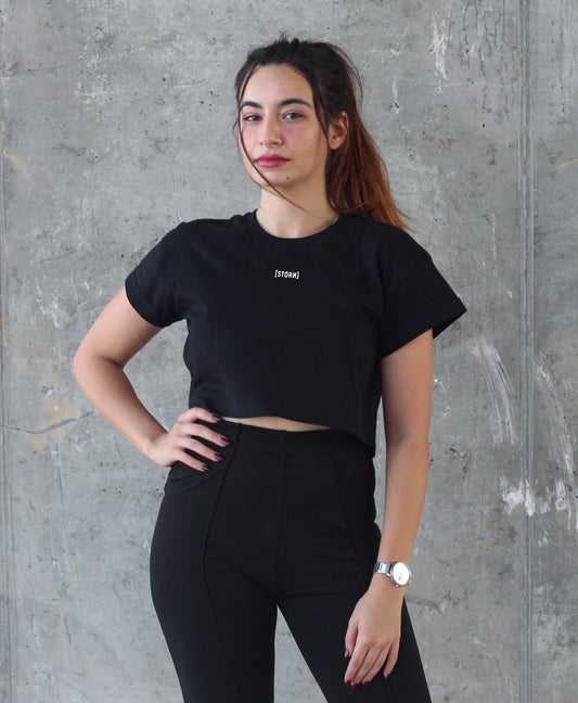 Trust Basic Crop Top - Black