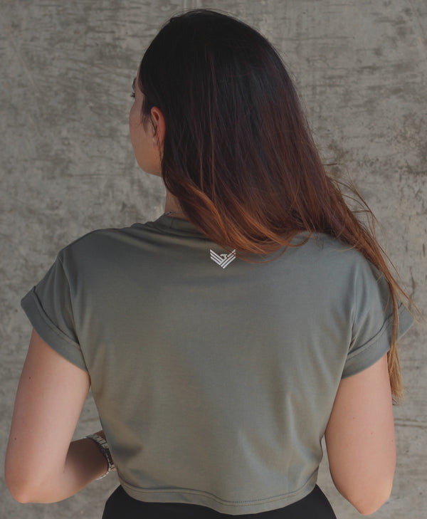 Trust Basic Crop Top - Sage Green