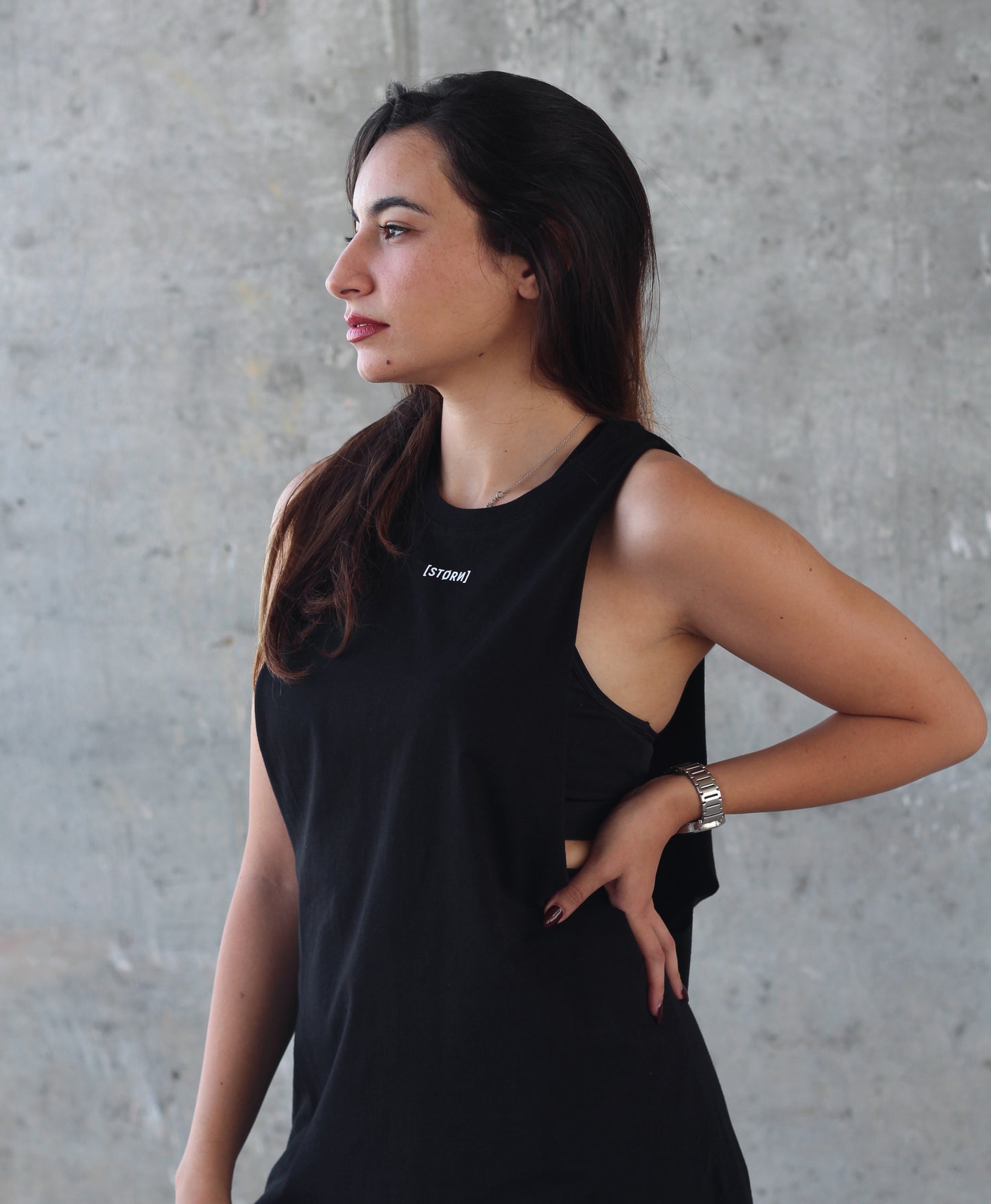 Trust Drop Arm Tank - Black