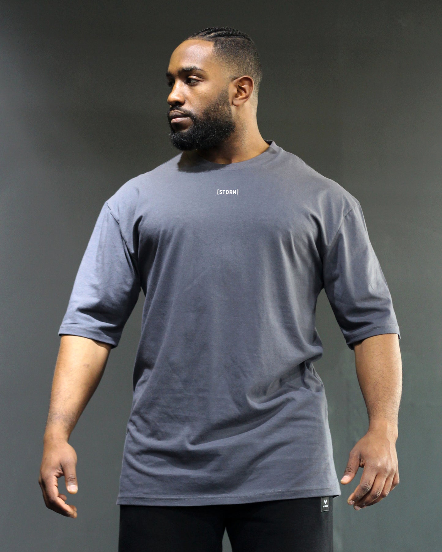 Trust Oversized Tee - Dark Grey