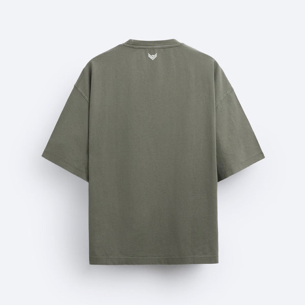 Trust Oversized Tee - Sage Green