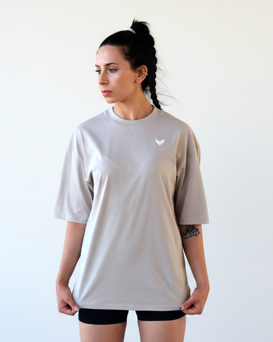 Core Oversized Tee - Sand