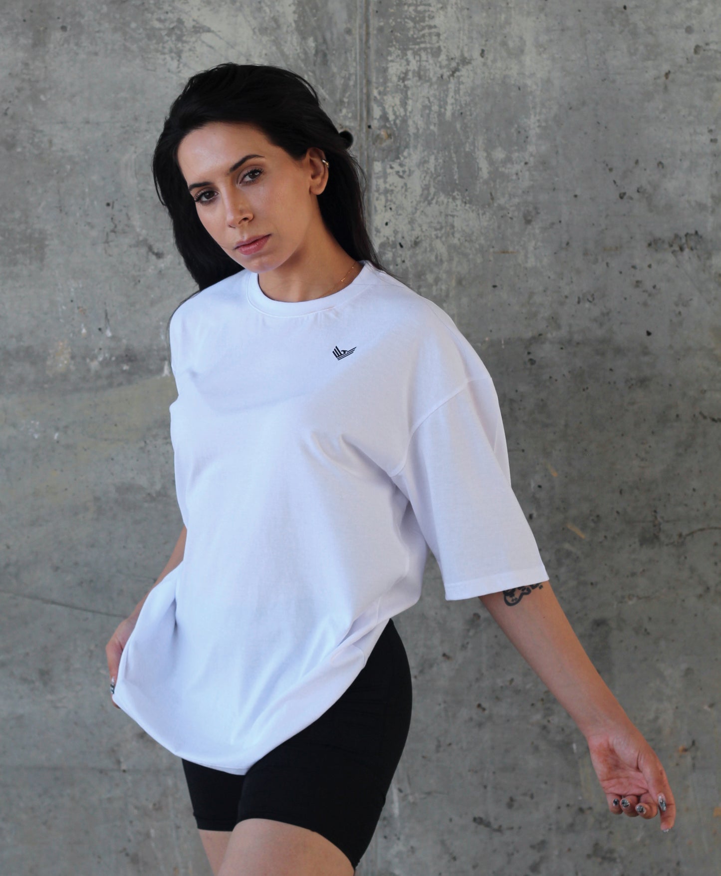 Core Oversized Tee  - White