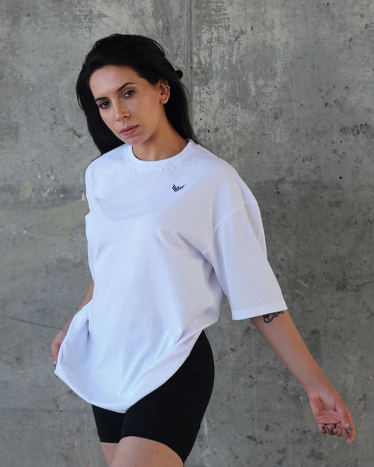 Core Oversized Tee  - White