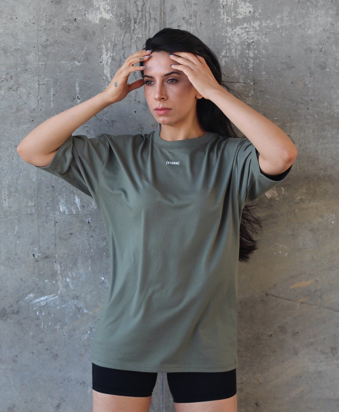 Trust Oversized Tee - Sage Green