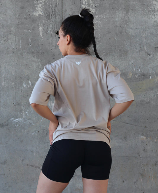 Trust Oversized Tee - Sand