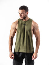 Lean Tank - Olive Green