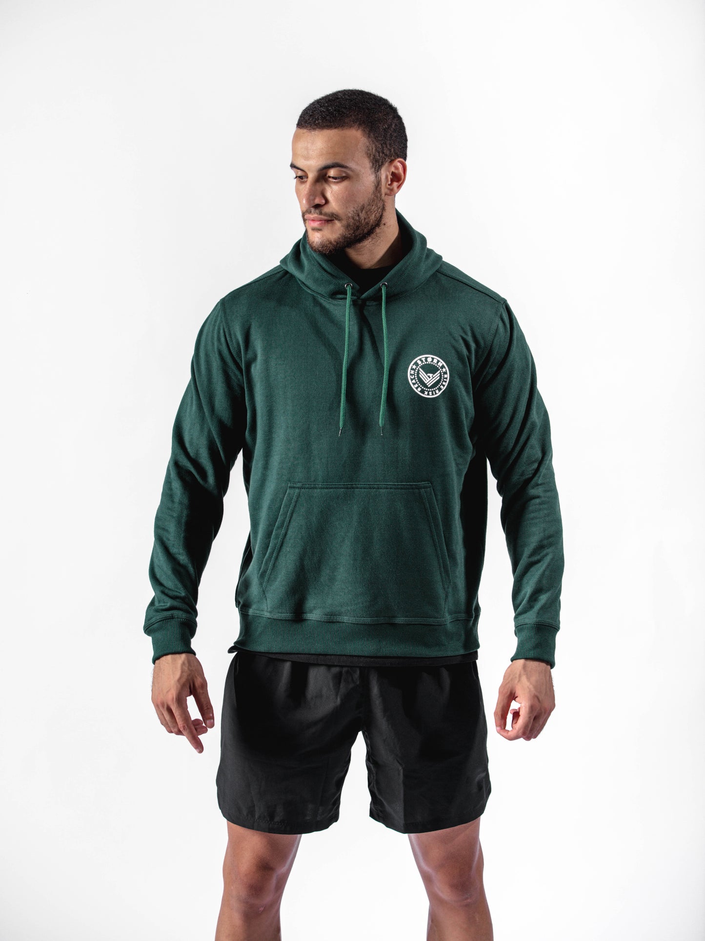 Sweat à capuche Bold - Vert forêt