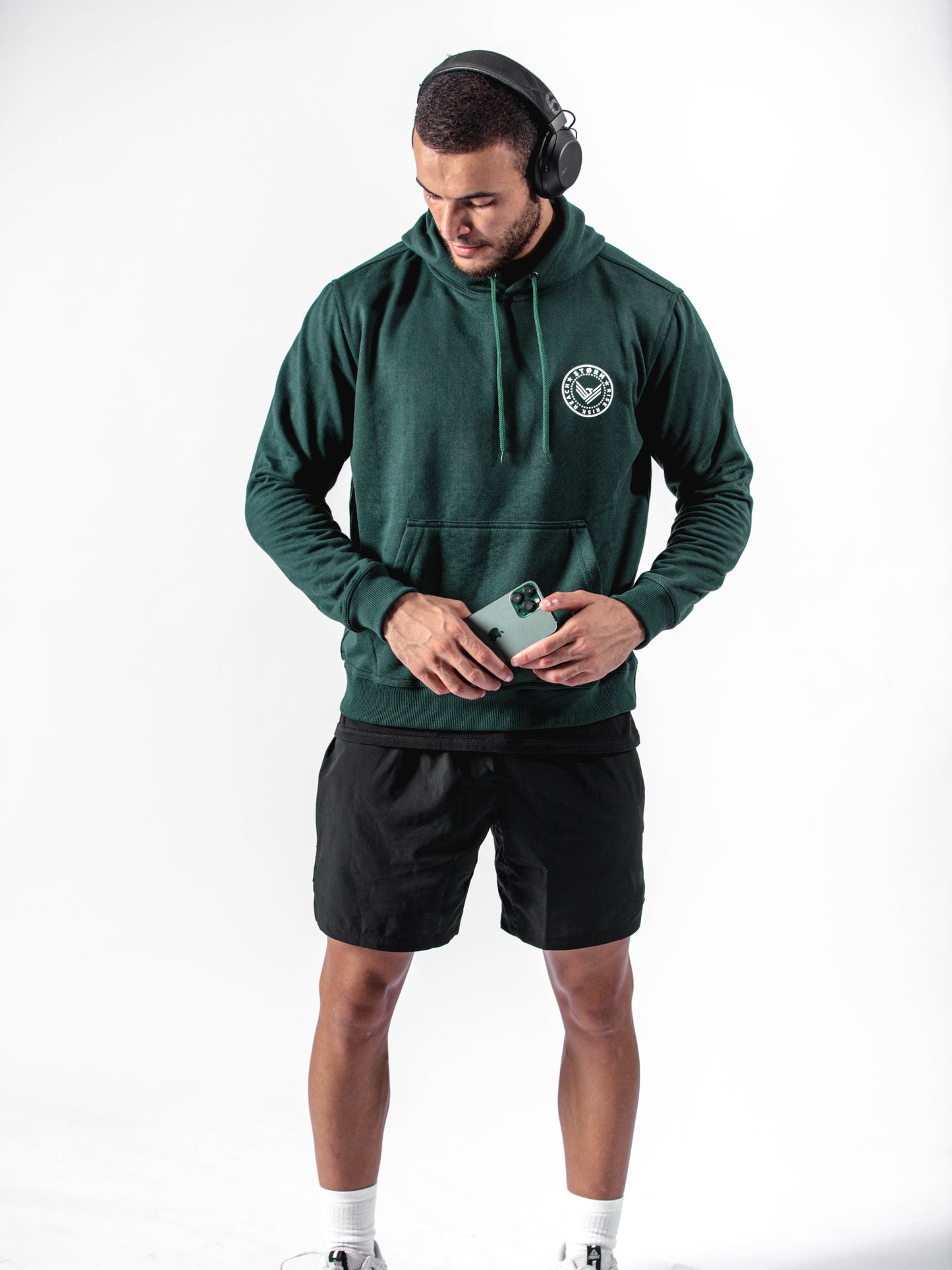 Sweat à capuche Bold - Vert forêt