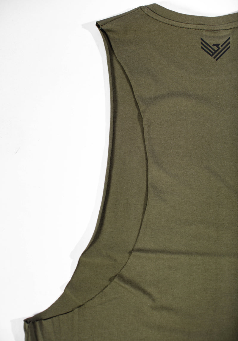 Lean Tank - Olive Green