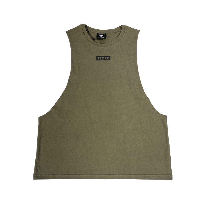 Lean Tank - Olive Green